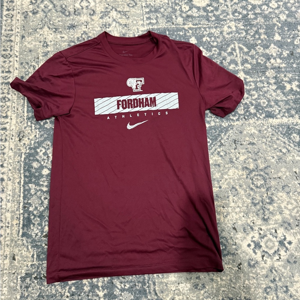 Nike Fordham Athletics Maroon Men's Short Sleeve Tee